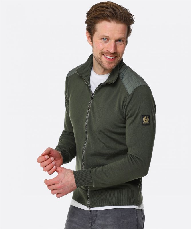 Belstaff Merino Wool Kelby Zip Cardigan