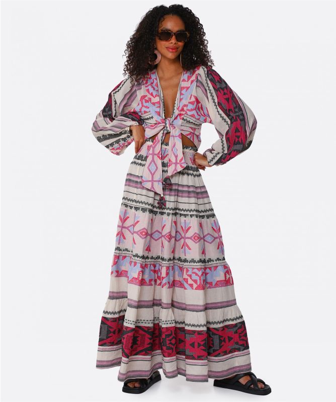 Pearl and Caviar Zakar Maxi Skirt