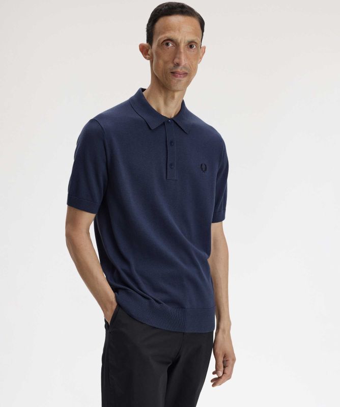 Fred Perry Knitted Polo Shirt