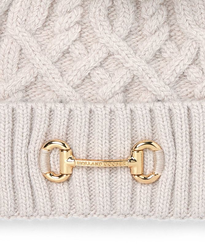 Holland Cooper Horsebit Bobble Hat