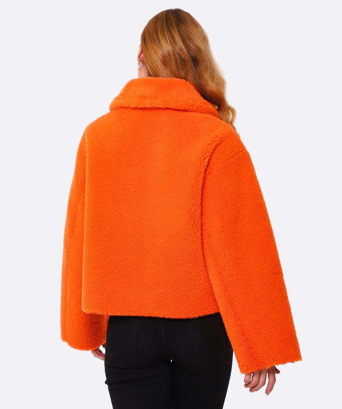 Orange aviator jacket shop