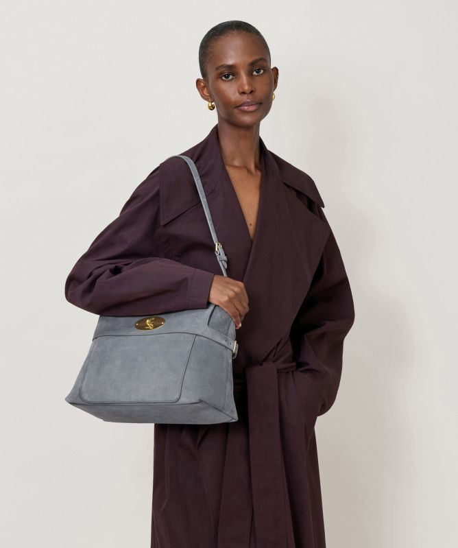 Mulberry Stevie Top Handle Suede Bag