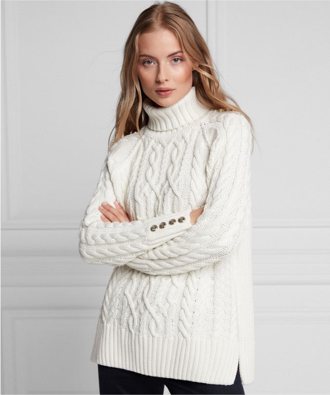 Holland Cooper Greenwich Cable Knit Jumper
