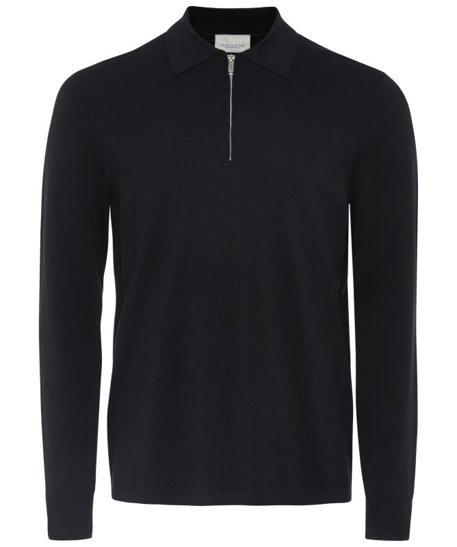 Profuomo Polo Half Zip Jumper