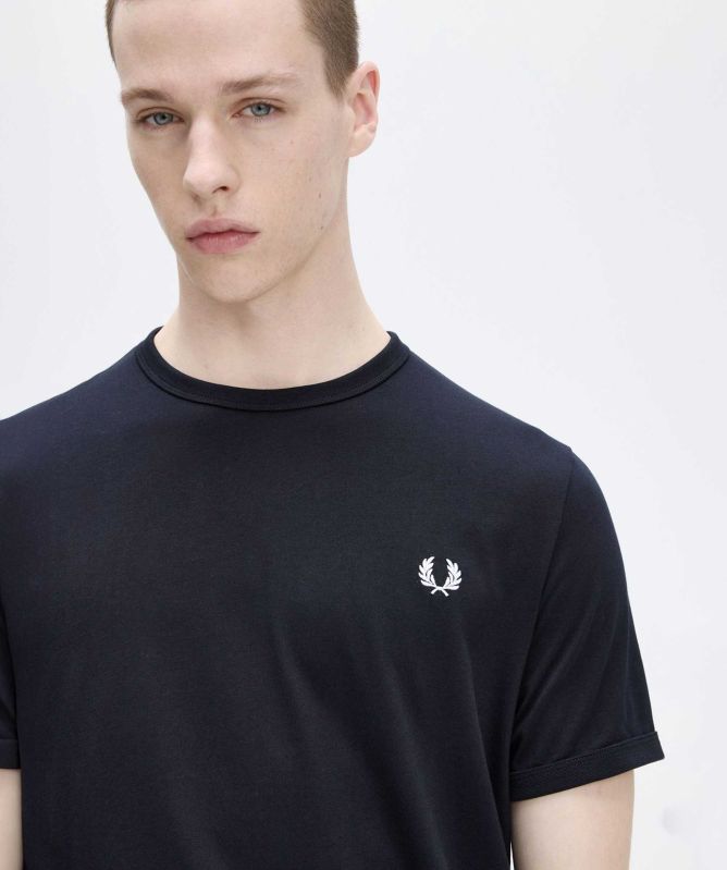 Fred Perry Crew Neck Ringer T Shirt