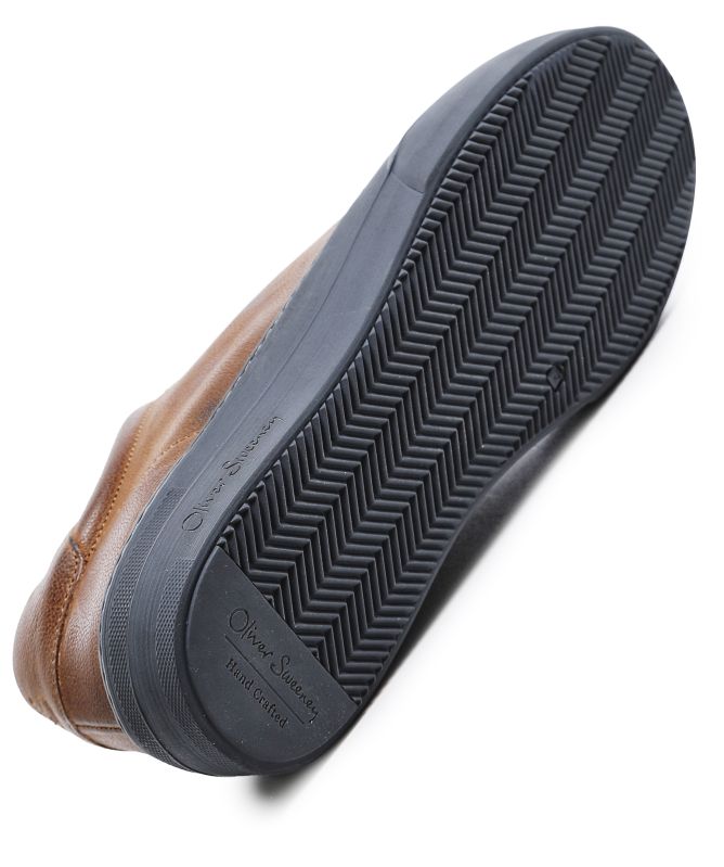 Oliver Sweeney Piodao Grained Leather Cupsole Trainers