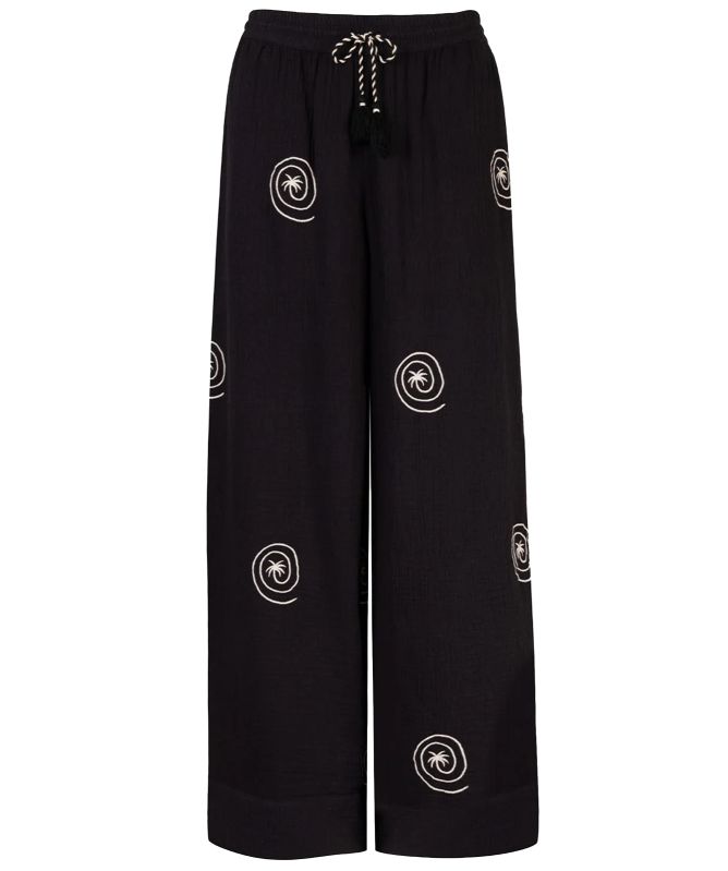 Chelsea Peers Embroidered Palm Loop Trousers
