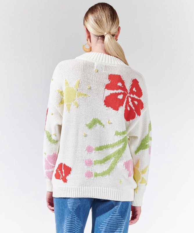 Hayley Menzies Intarsia Sun Wink Jumper