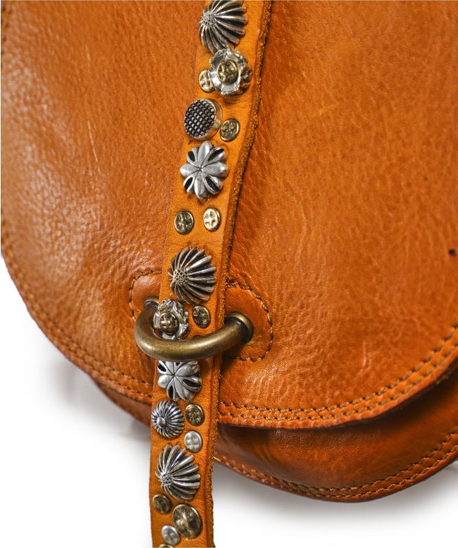 Campomaggi Small Studded Leather Shoulder Bag