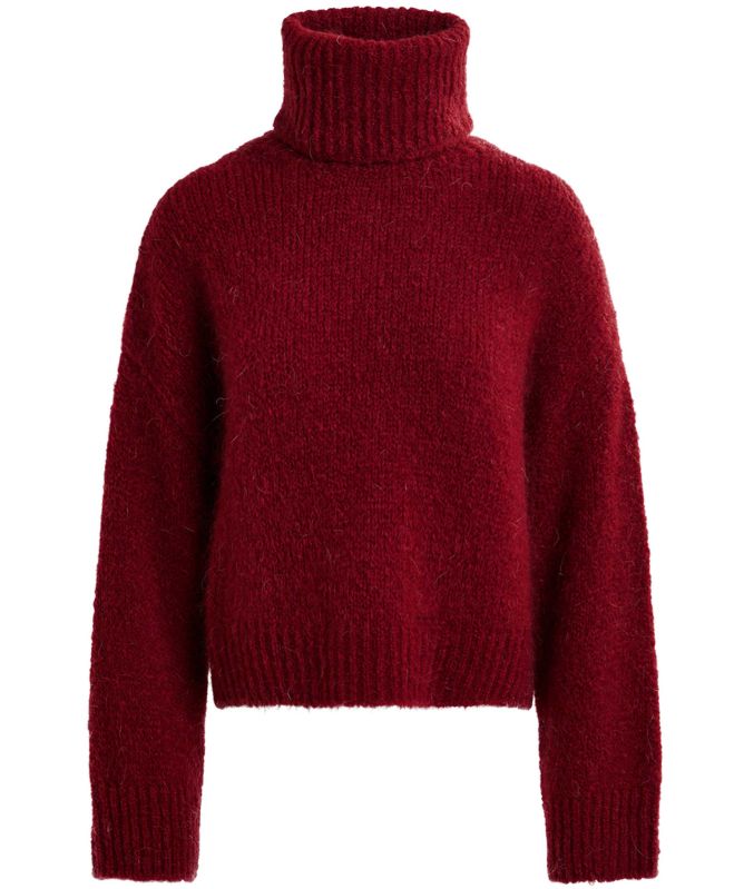 Essentiel Antwerp Red Griffin Mohair Turtleneck Jumper
