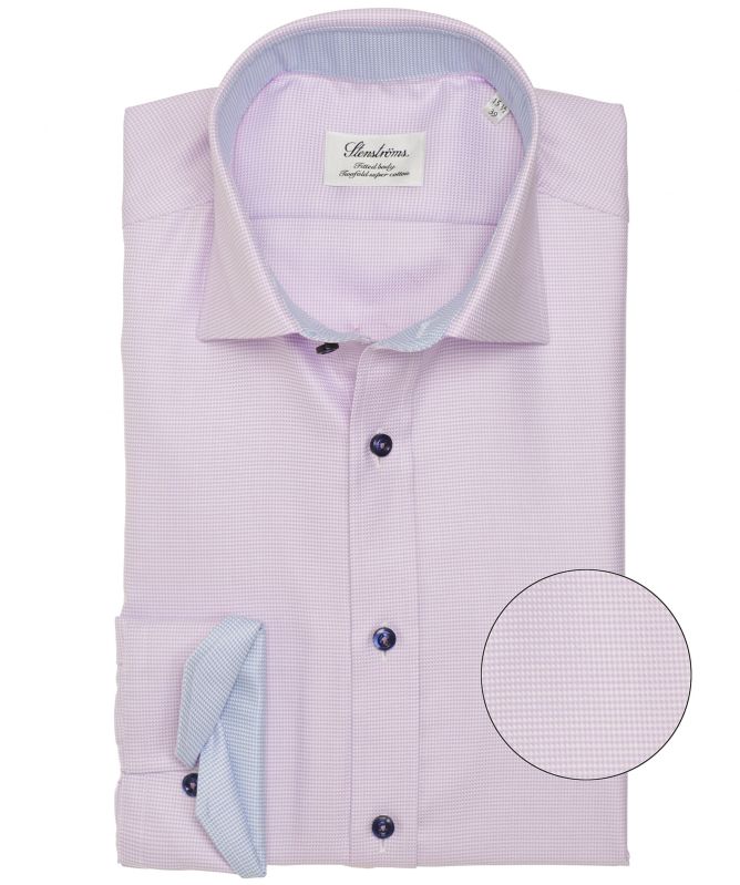 Stenstroms Fitted Body Micro Houndstooth Shirt