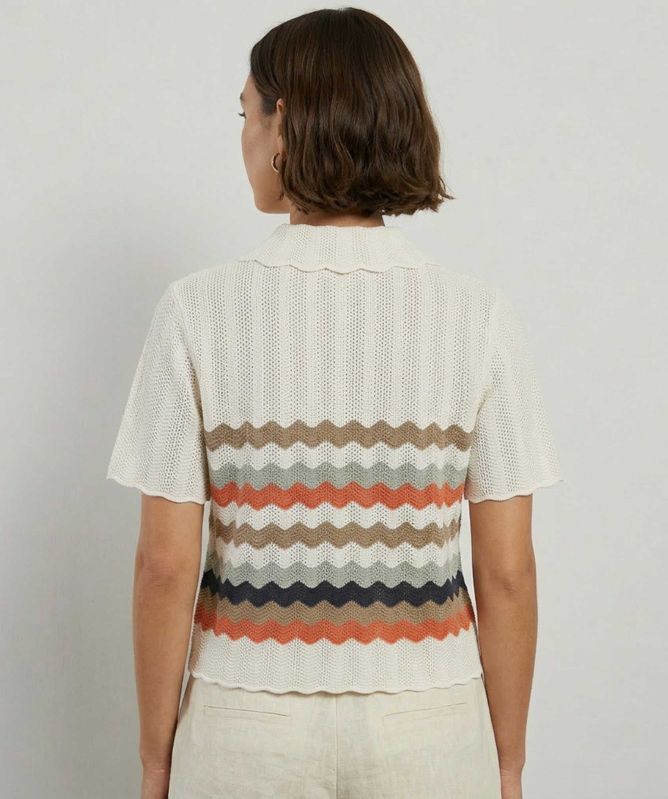 Paul Smith Zig Zag Stripe Knitted Top