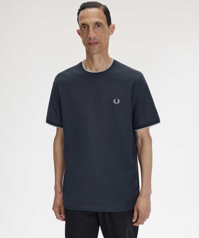 Fred Perry Trim Crepe Pique T-Shirt