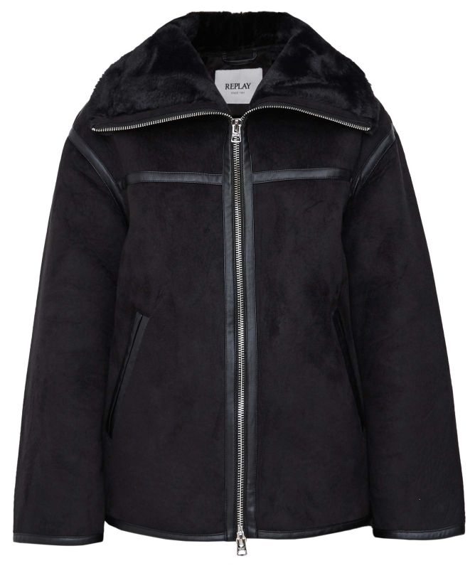 Replay Faux Shearling Jacket