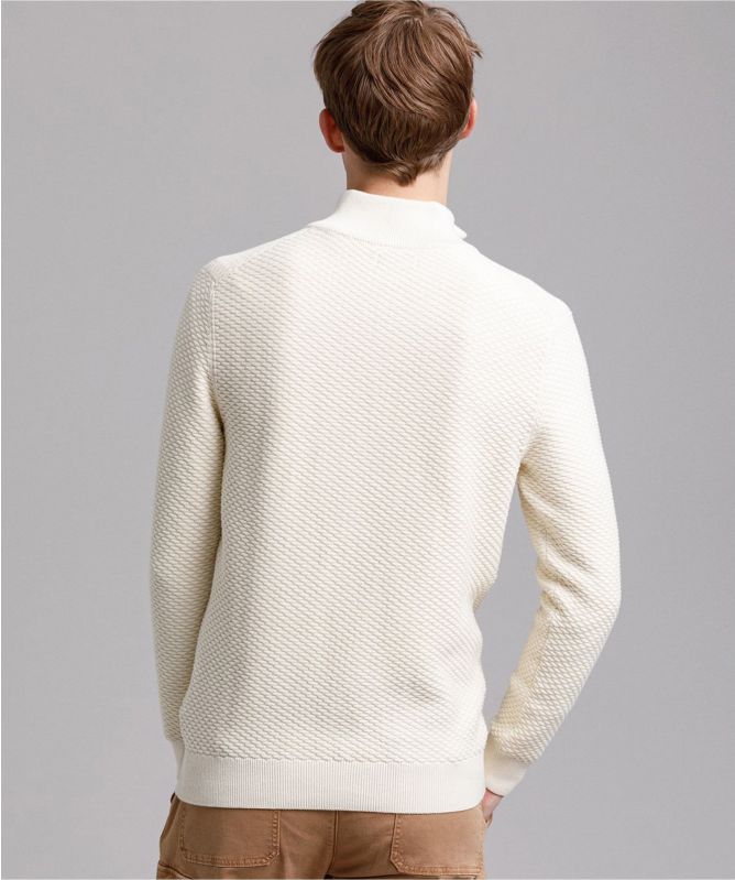 Textured Half-Zip Jumper