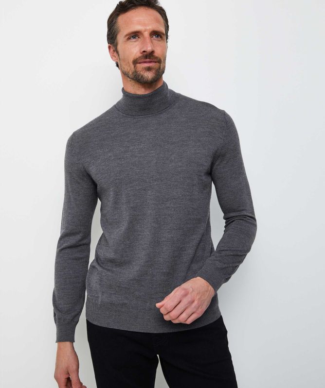 Thomas Maine Merino Roll Neck Jumper