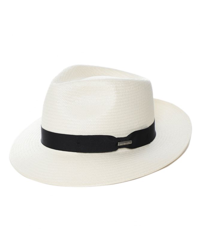 Stetson Cream Toyo Straw Traveller Fedora Jules B