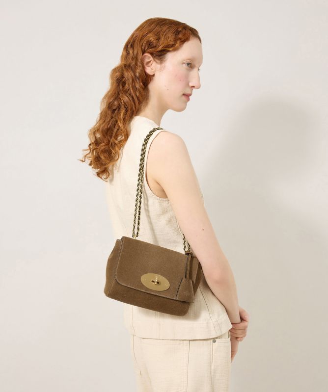Mulberry Lily Suede Crossbody Bag