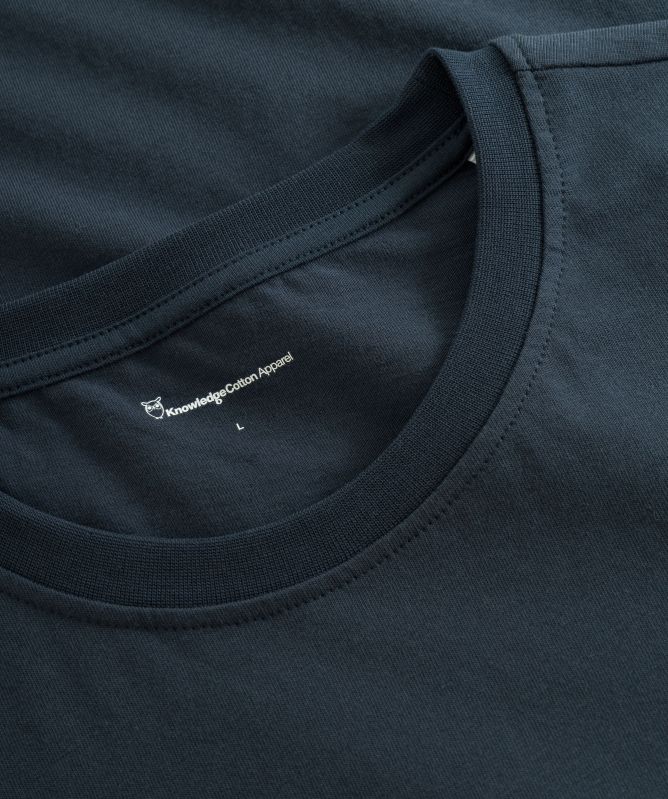 Knowledge Cotton Regular Fit Badge T-Shirt