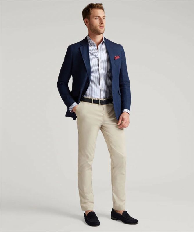 Hackett Slim Fit Butcher Stripe Shirt