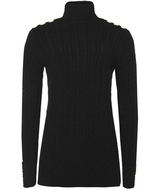 Holland Cooper Seattle Roll Neck Cable Knit Jumper