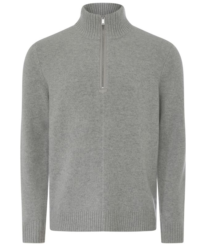 Profuomo Soft Wool Half Zip Pullover