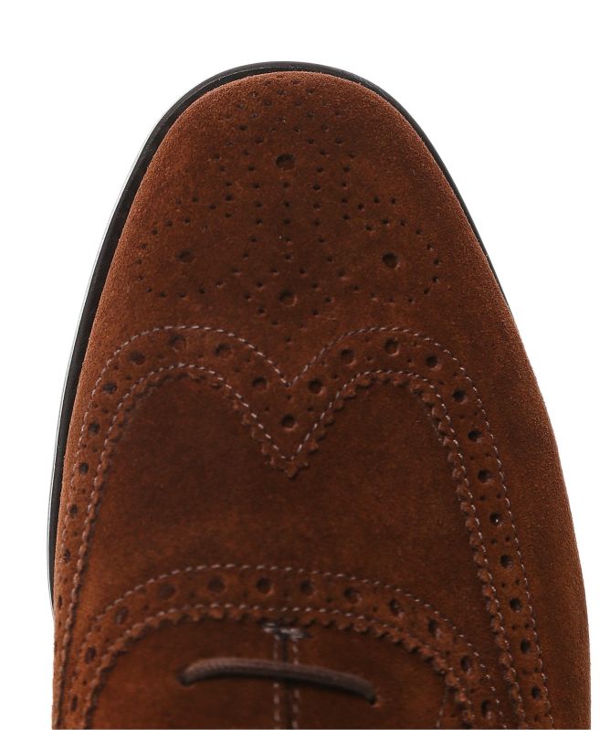 Loake Suede Oxford Brogues