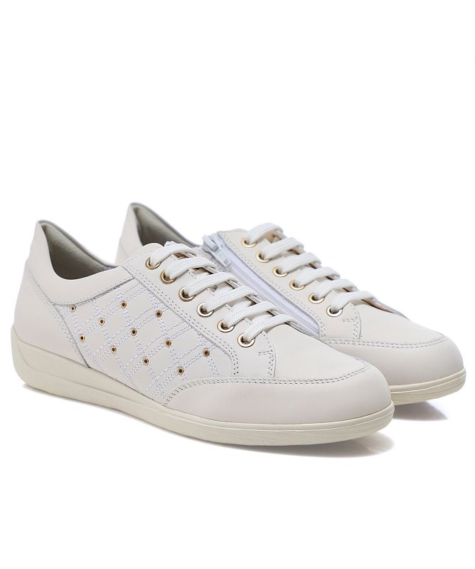 Geox Leather Myria Trainers