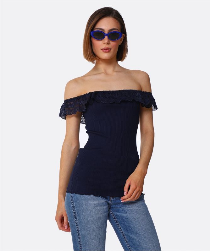 Rosemunde Benita Silk Off The Shoulder Top