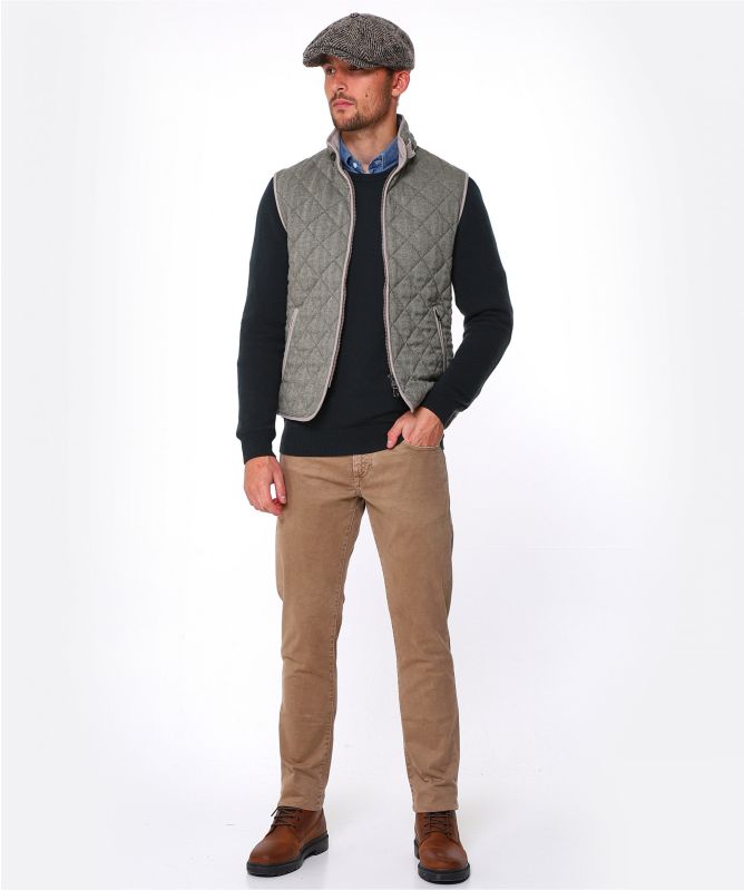 Waterville Water-Repellent Quilted Wool Theo Gilet