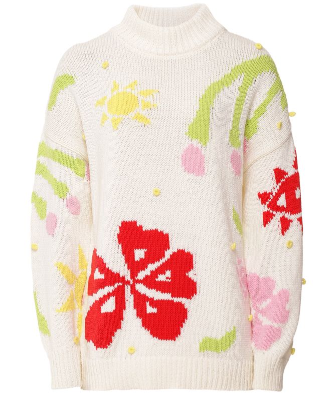 Hayley Menzies Intarsia Sun Wink Jumper