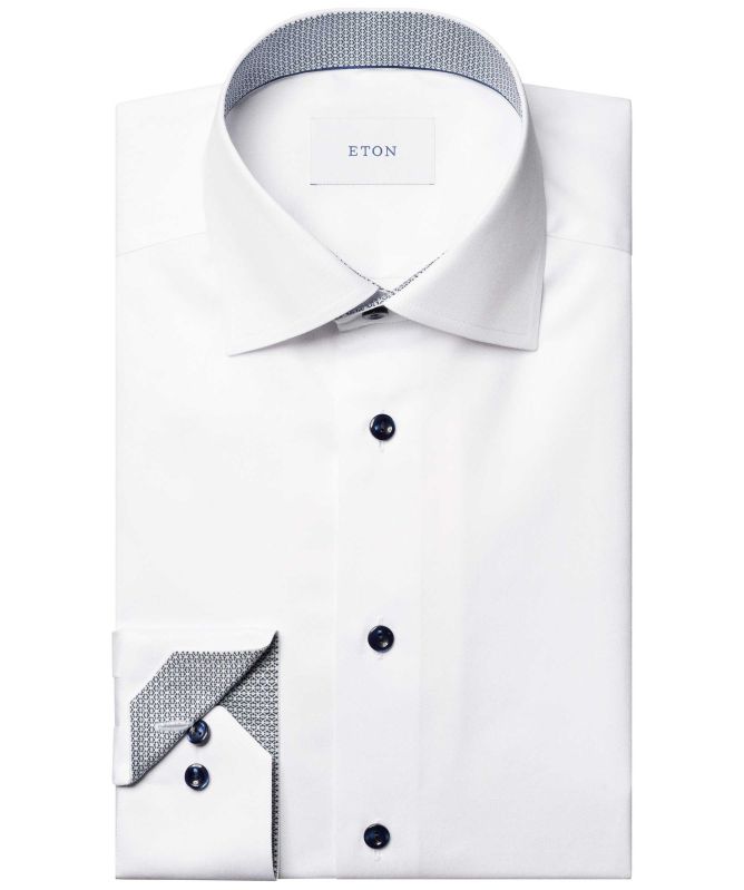 Eton Slim Fit Geo Twill Shirt