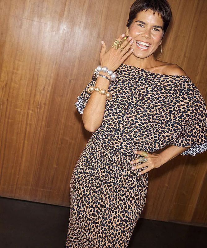 Never Fully Dressed Lucia Leopard Tilly Dress