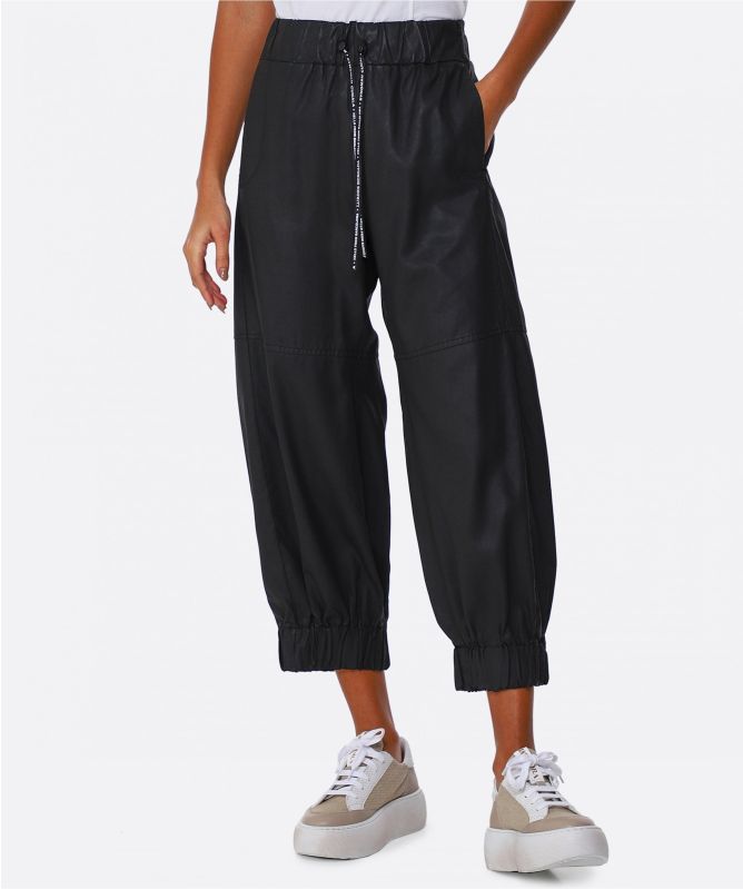 Lurdes Bergada Coated Cropped Trousers