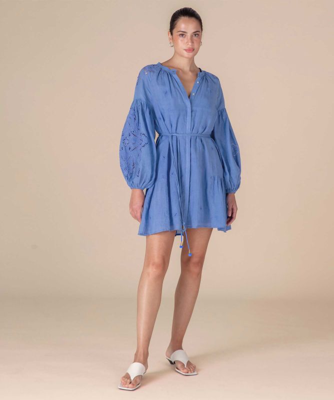 lira denim dress Scarlett Poppies Lira Short Dress