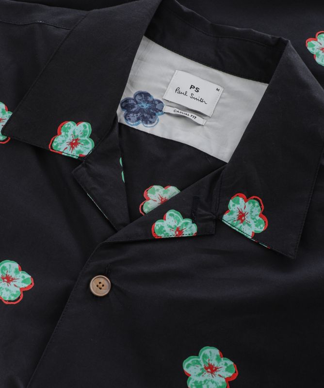Paul Smith Zine Floral Print Cotton Shirt