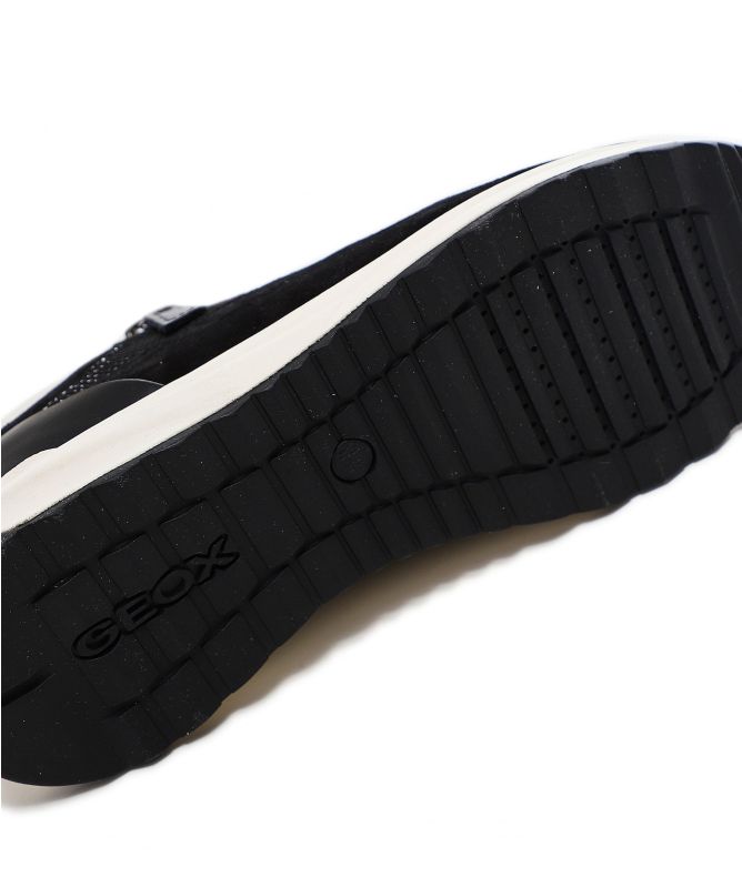 Geox Airell Leather Zip Trainers
