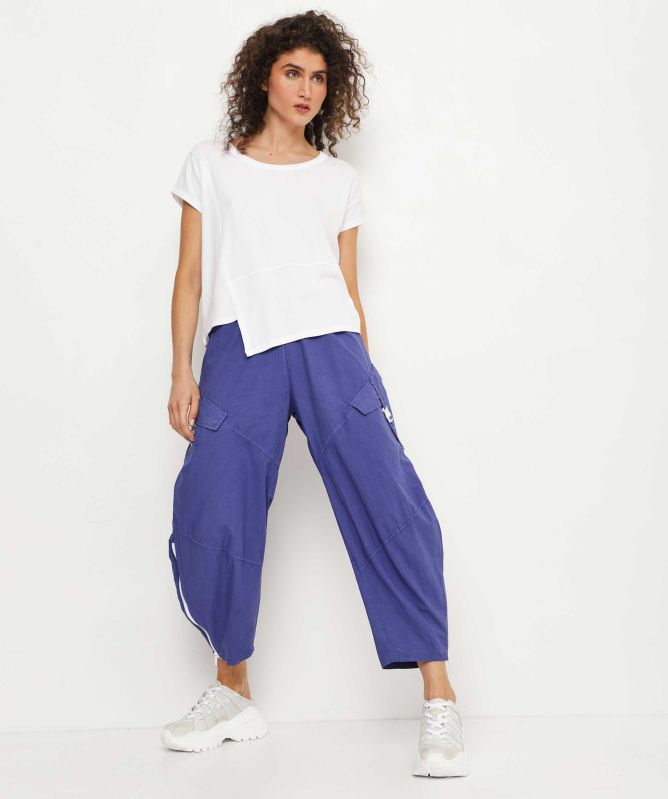 Lurdes Bergada Cotton Cropped Combat Trousers