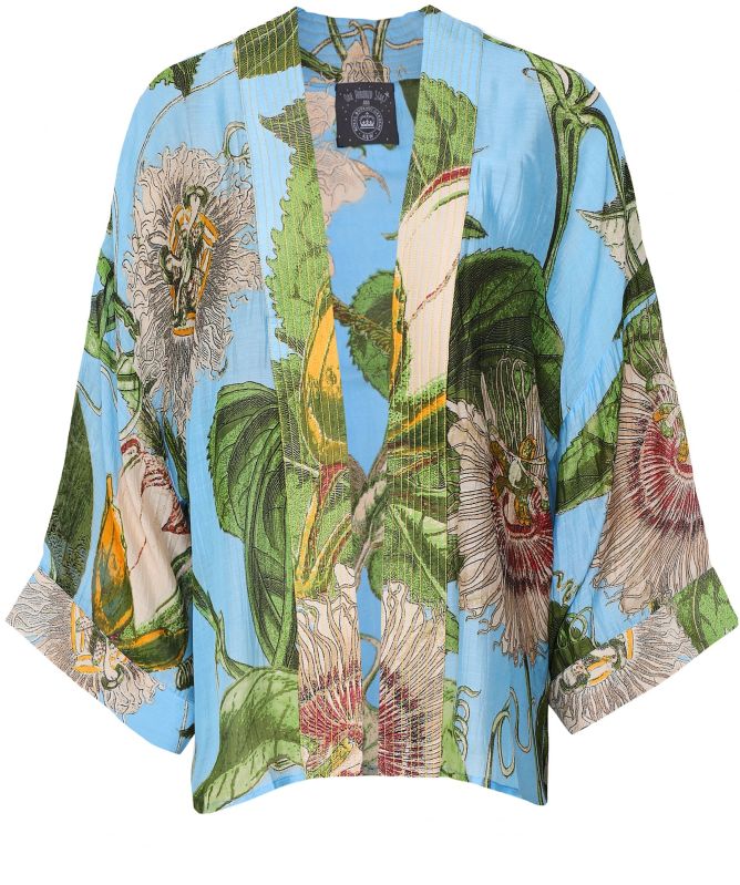 One Hundred Stars Kew Passion Flower Kimono