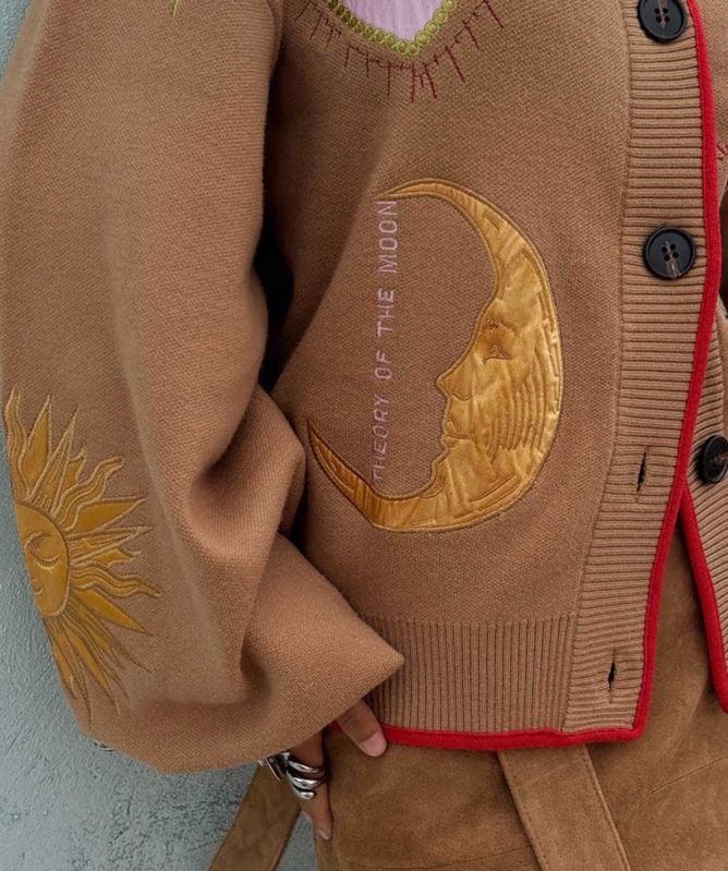 Never Fully Dressed Mystical Graphic Cardigan