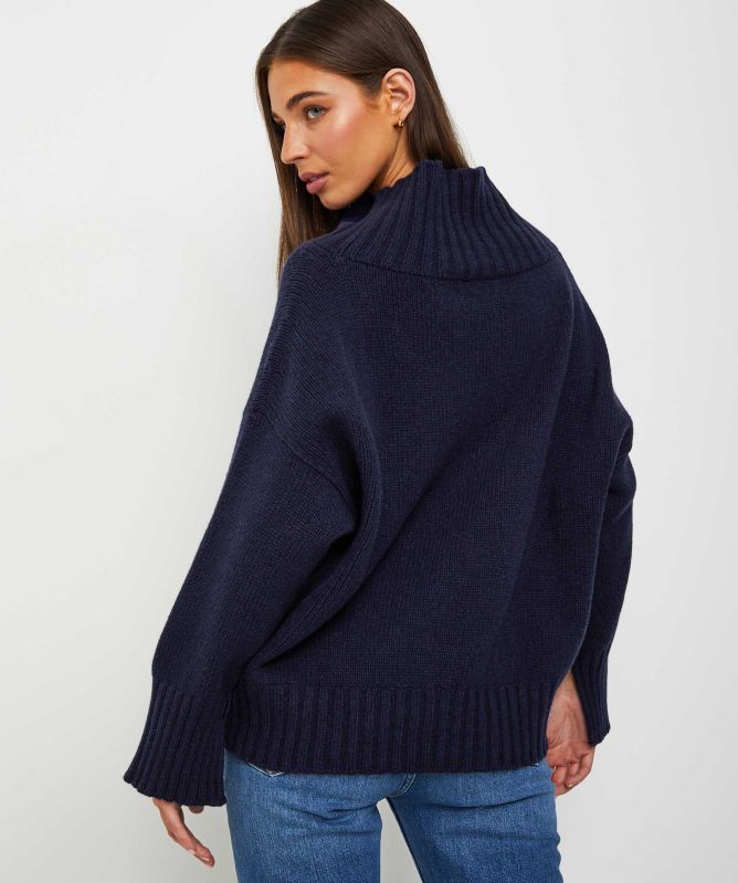 Eddy and Ivy Merino Cashmere High Neck Jumper