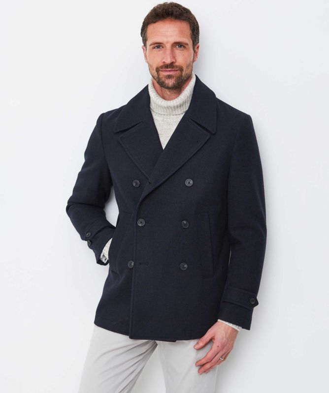Seinse Double Breasted Peacoat