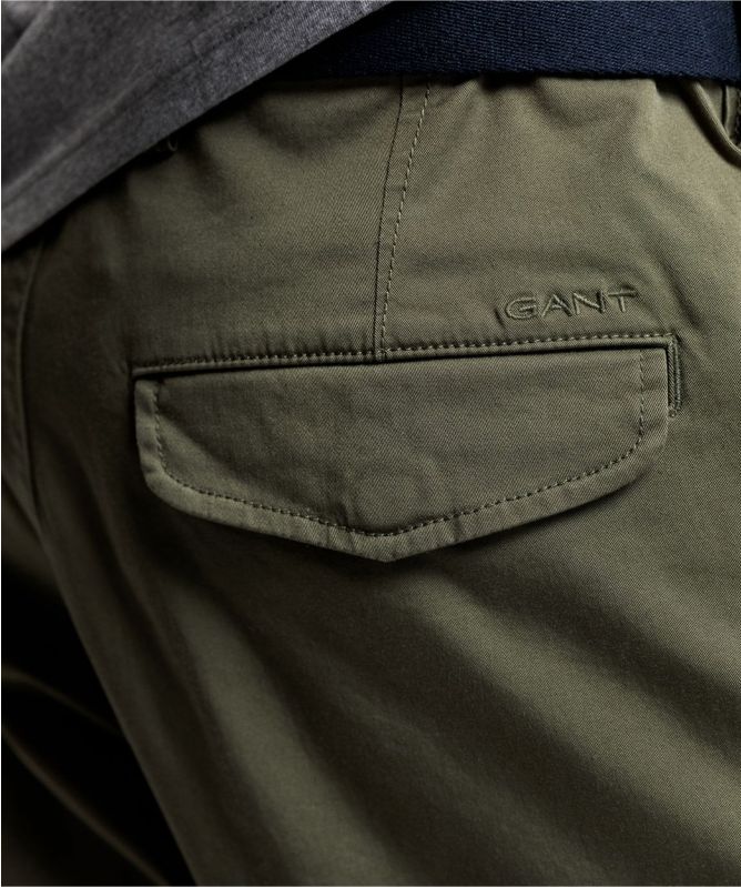 Relaxed Fit Twill Utility Shorts
