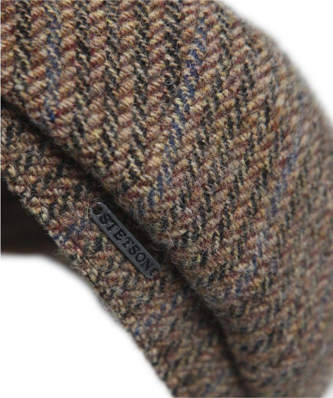 Stetson Virgin Wool Herringbone Hatteras Cap