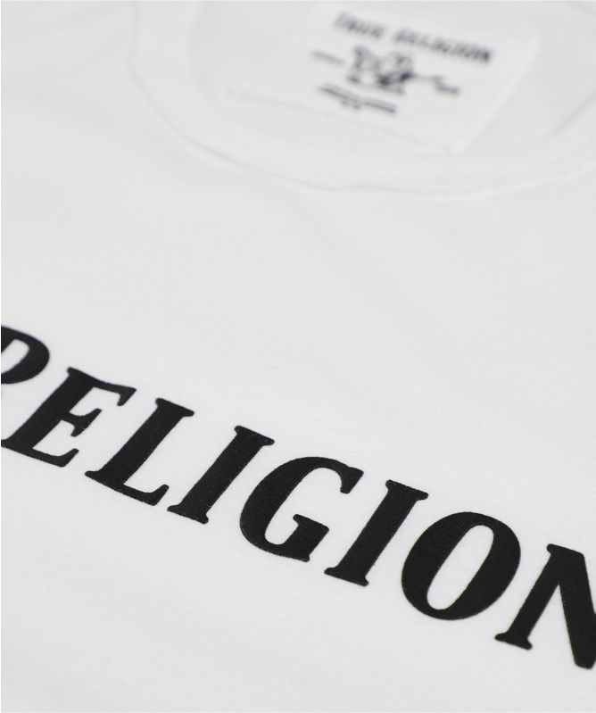 True Religion Crew Neck Straight Logo T-Shirt