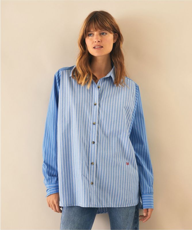 Leon and Harper Cruz Cotton Stripe Shirt