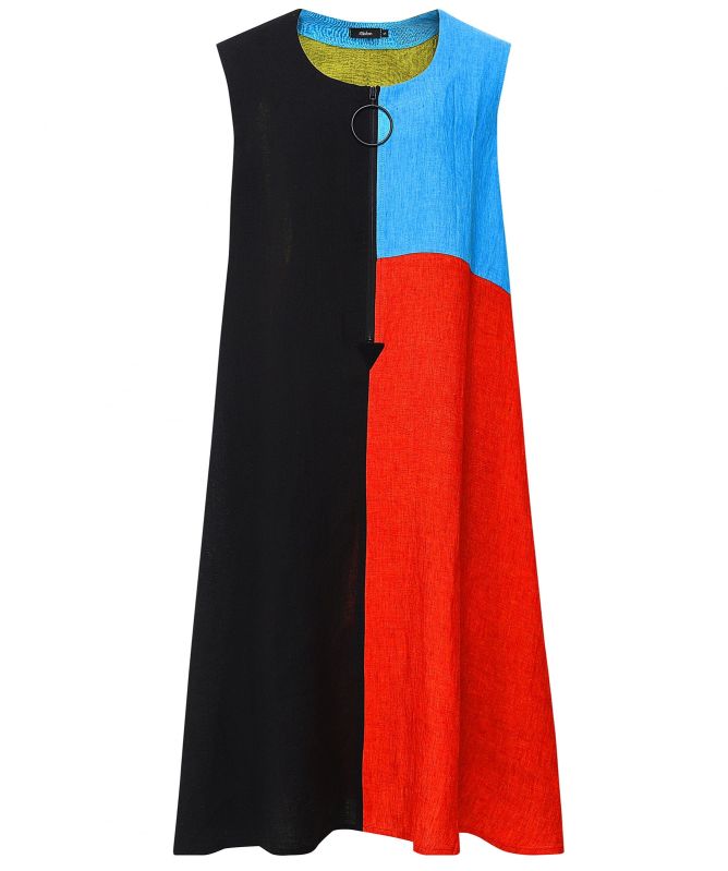 Ralston Fari Mondrien Linen Dress