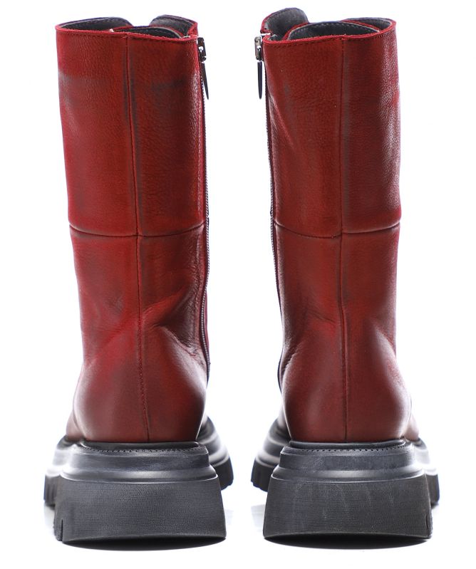 Lofina Gasoline Lace Up Leather Boots