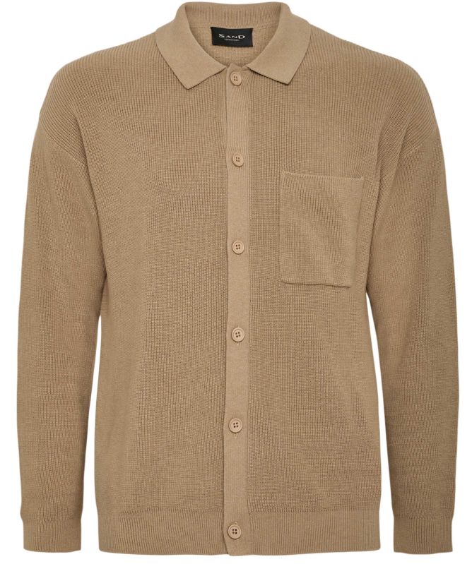 Sand Liam Knitted Cardigan