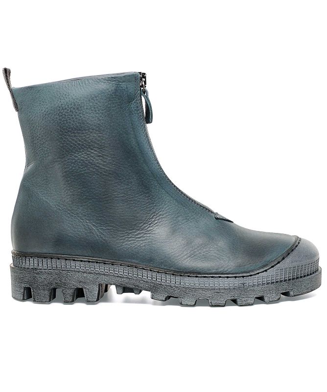 Lofina Leather Zip Front Boots
